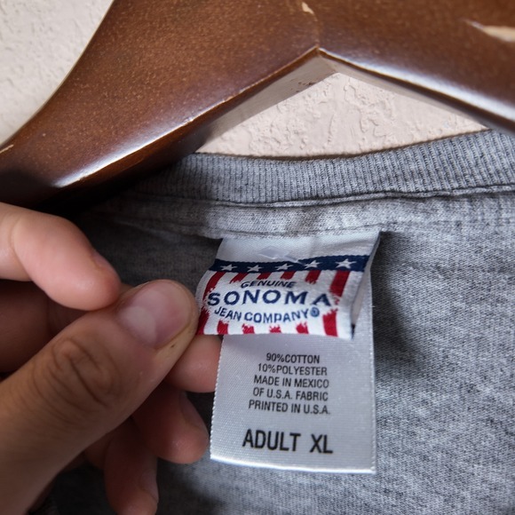 Sonoma Jean Company America Rocks! Graphic T-Shirt XL Mens Gray‎ - Picture 3 of 6